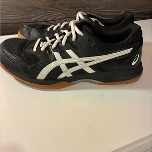 Asics Black White Gum Court Sneakers